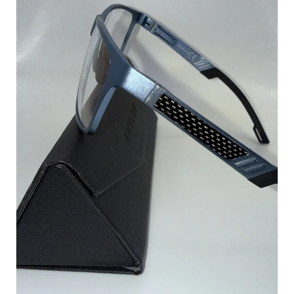 ANYLUV Italian Genuine RARE eyeglasses Blue Rectangular Classic ML4571-5  UKCA